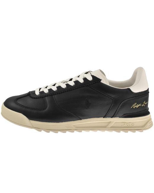 Ralph Lauren Black Varick Trainers for men