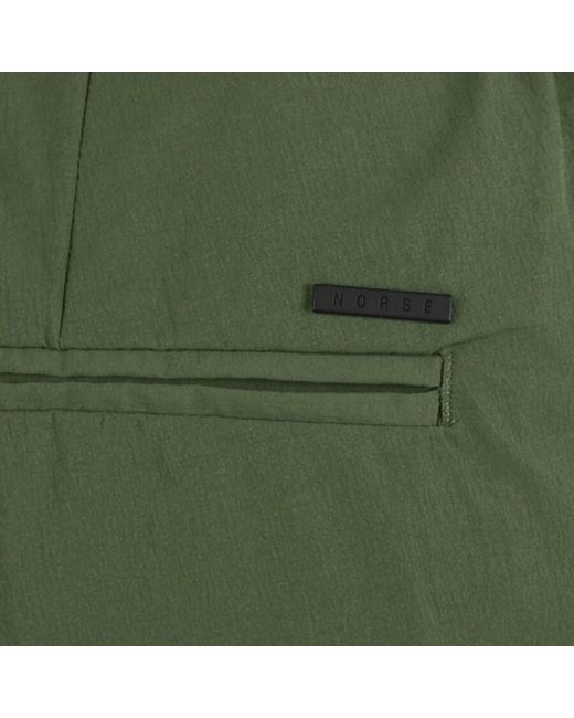 Norse Projects Green Aaren Travel Shorts for men