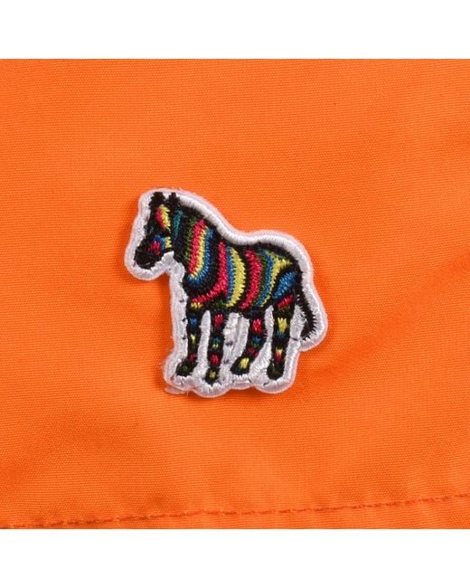 Paul Smith Orange Zebra Swim Shorts for men