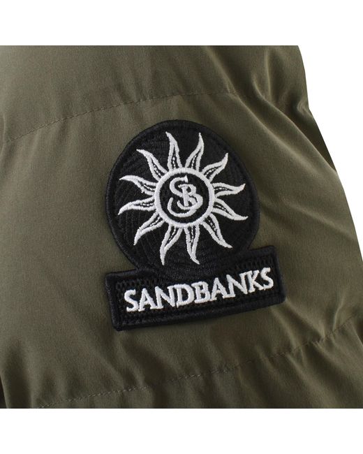 Sandbanks Green Branksome Puffer Jacket for men