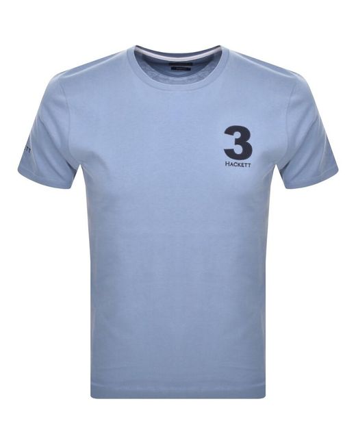 Hackett Blue London Logo T Shirt for men