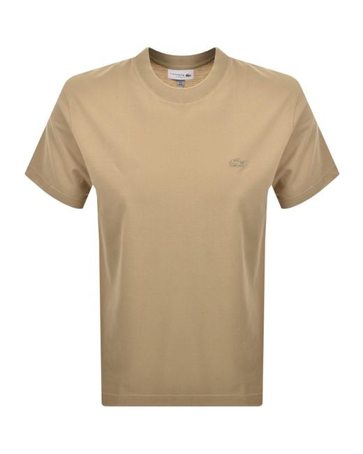 Lacoste Natural Logo T Shirt for men
