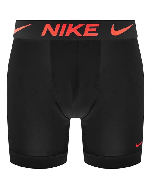 Nike Black Essential Micro 3 Pack Boxer Briefs for men