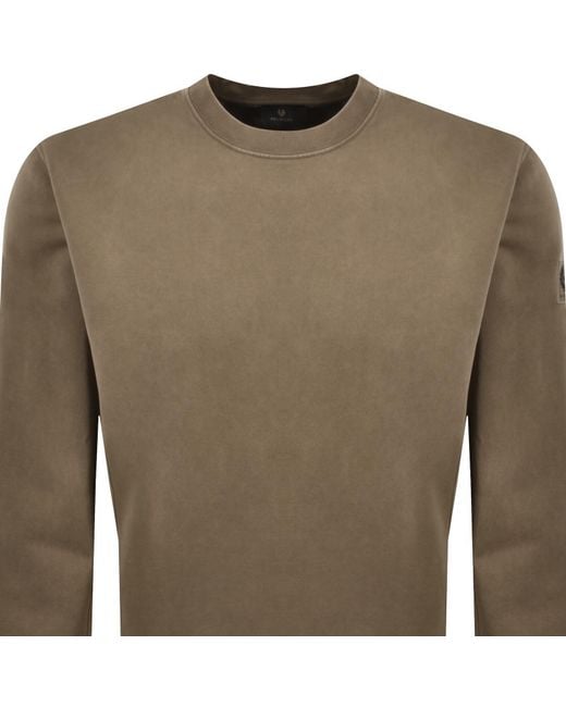 Belstaff Brown Logo Sweatshirt for men