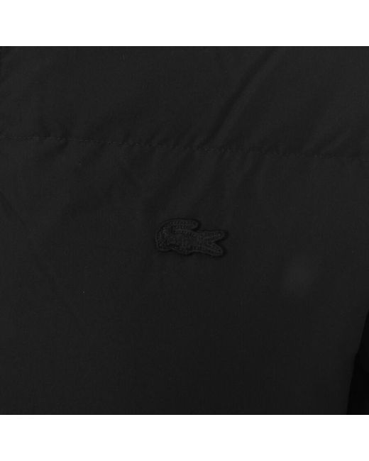 Lacoste Black Padded Logo Jacket for men