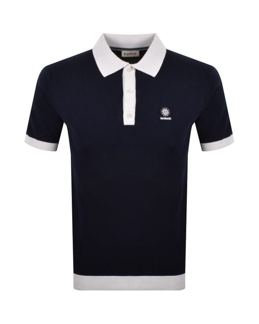 Sandbanks Blue 3 Button Polo T Shirt for men