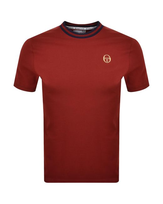 Sergio Tacchini Red Rainer T Shirt for men