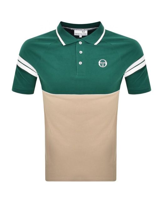 Sergio Tacchini Green Cambio Polo T Shirt for men