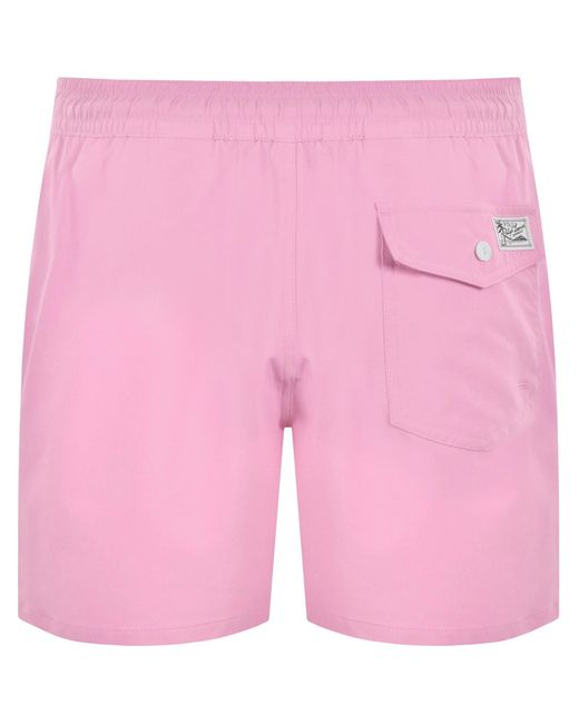 Ralph Lauren Pink Traveller Swim Shorts for men