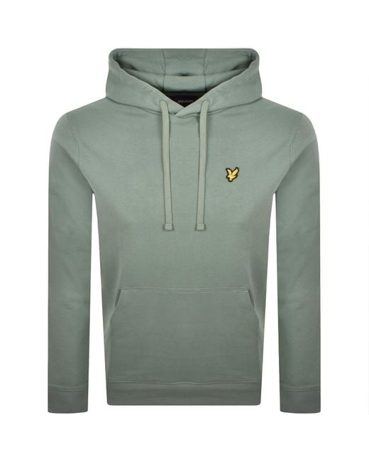 Lyle & Scott Green Pullover Hoodie for men