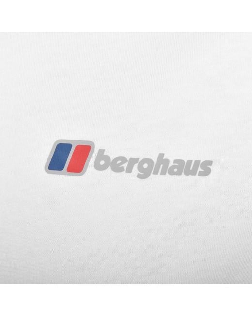 Berghaus White Classic Logo T Shirt for men
