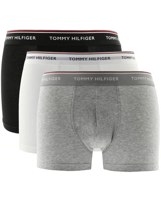 Tommy Hilfiger Gray Underwear 3 Pack Trunks for men
