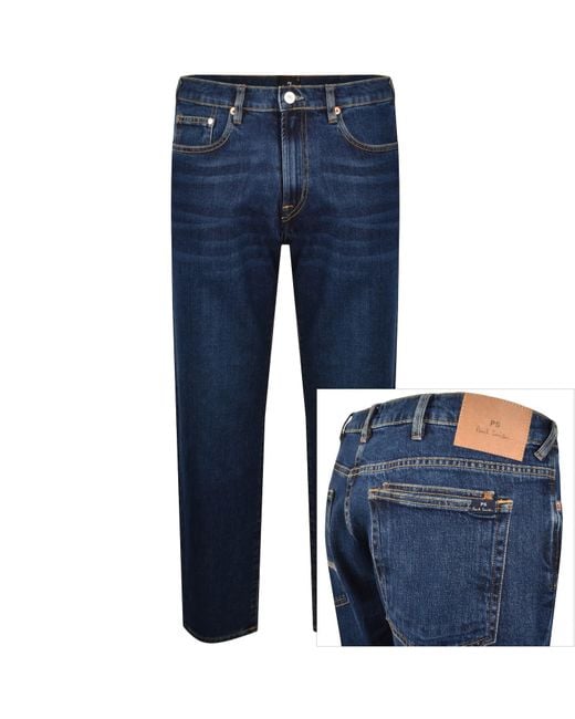 Paul Smith Blue Relaxed Tapered Jeans Dark for men