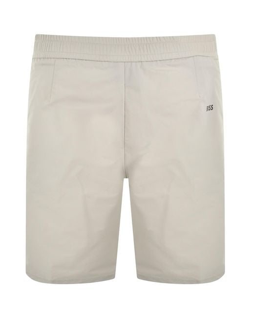 Boss Natural Boss Flex Twill Shorts Light for men