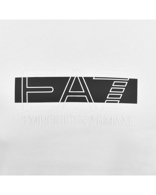 EA7 Gray Emporio Armani Logo Sweatshirt for men