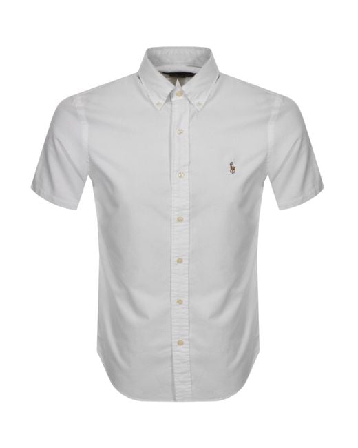 Ralph Lauren Gray Lightweight Oxford Shirt for men