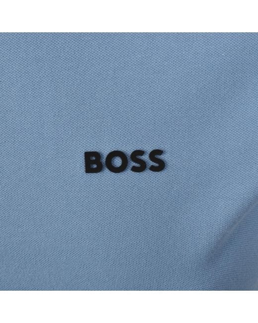 Boss Blue Boss Taul T Shirt Open for men