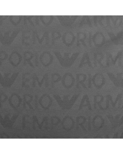 Armani Gray Emporio Logo T Shirt for men