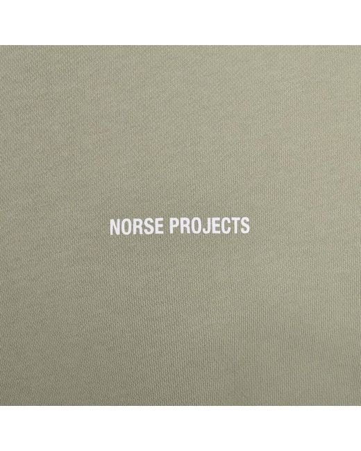 Norse Projects Green Arne Relaxed Logo Sweatshirt for men