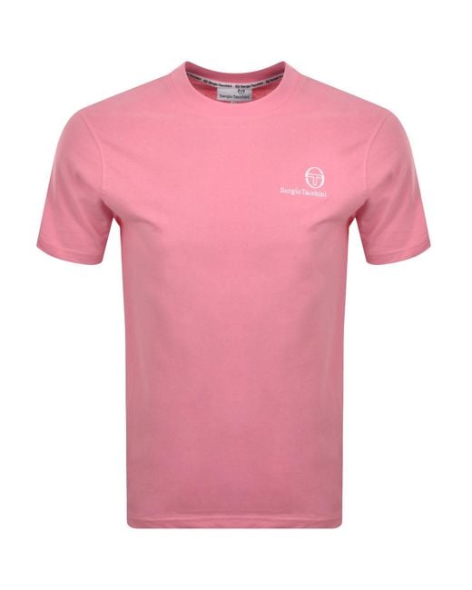 Sergio Tacchini Pink Felton T Shirt for men