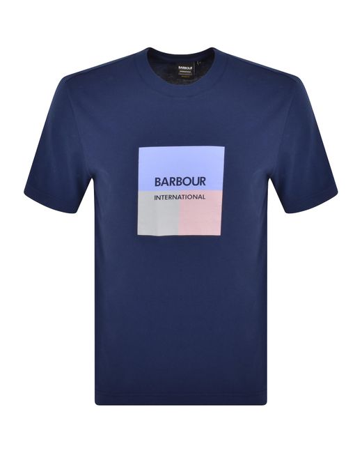 Barbour Blue Triptych T Shirt for men