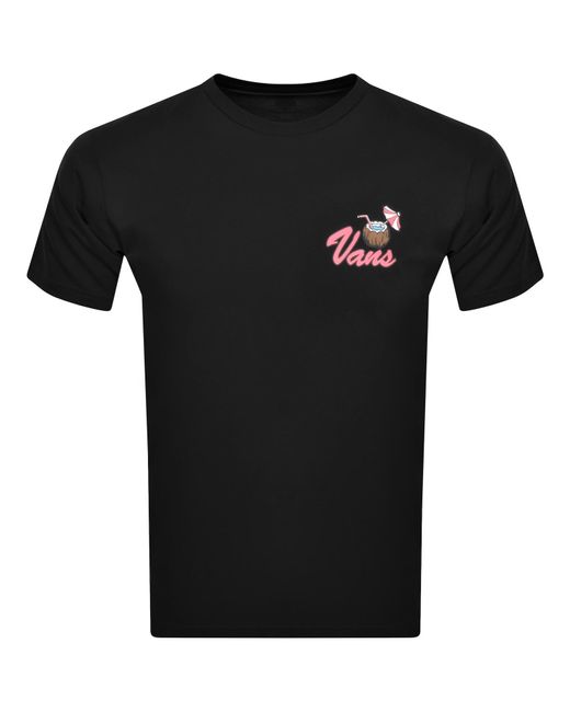 Vans Black Classic Easy Going Logo T Shirt for men