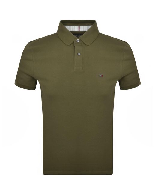 Tommy Hilfiger Green Regular Fit 1985 Polo T Shirt for men