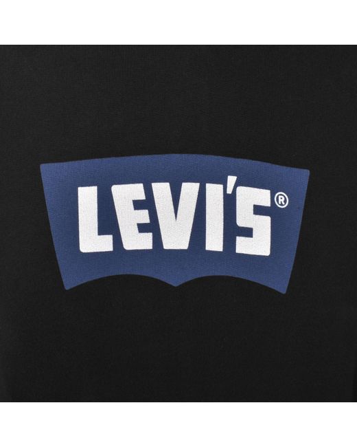 Levi's Black Premium Graphic Hoodie for men