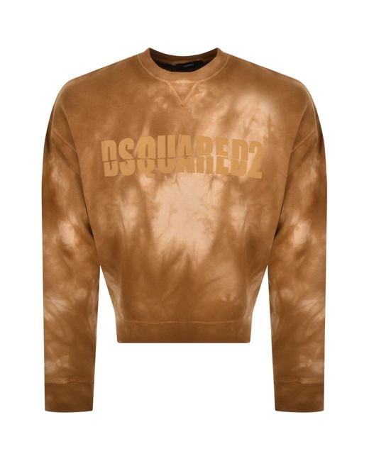 DSquared² Brown Logo Sweatshirt for men