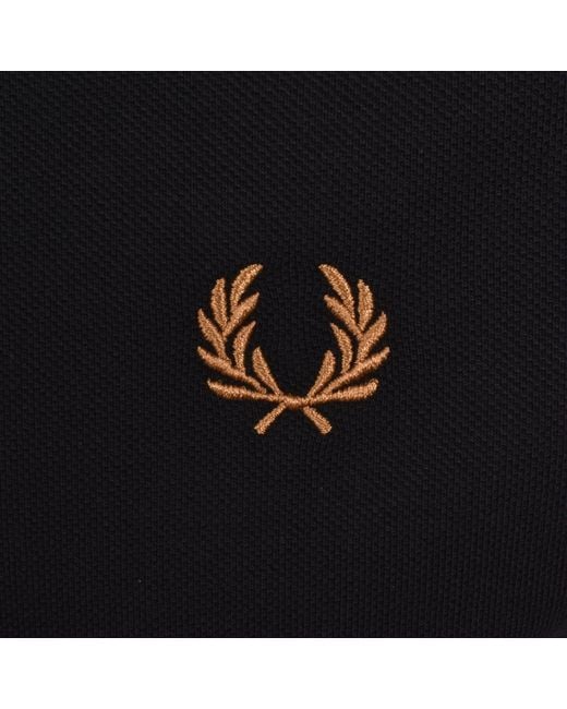 Fred Perry Black Twin Tipped Cuff T Shirt for men
