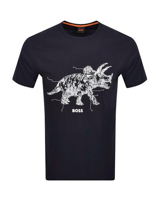 Boss Blue Boss Terassic Logo T Shirt for men
