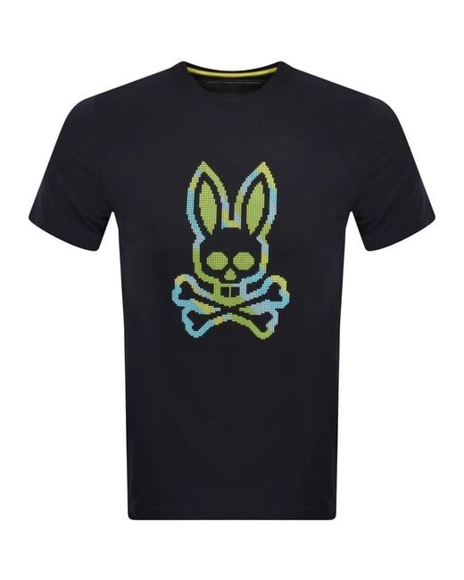 Psycho Bunny Blue Apple Valley Density T Shirt for men