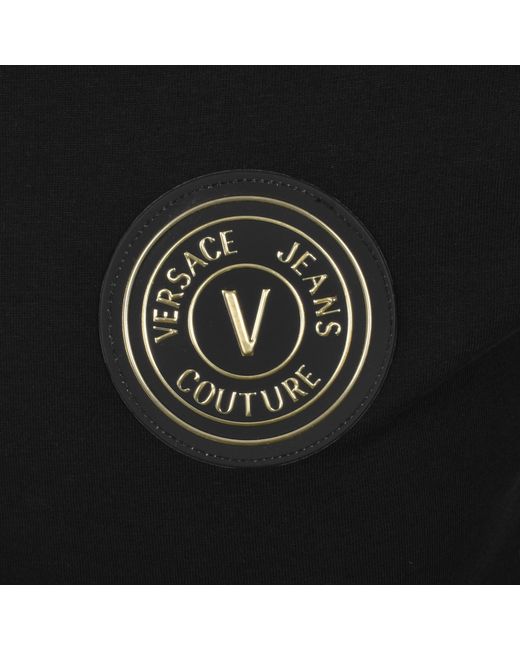 Versace Jeans Black Couture Patch T Shirt for men