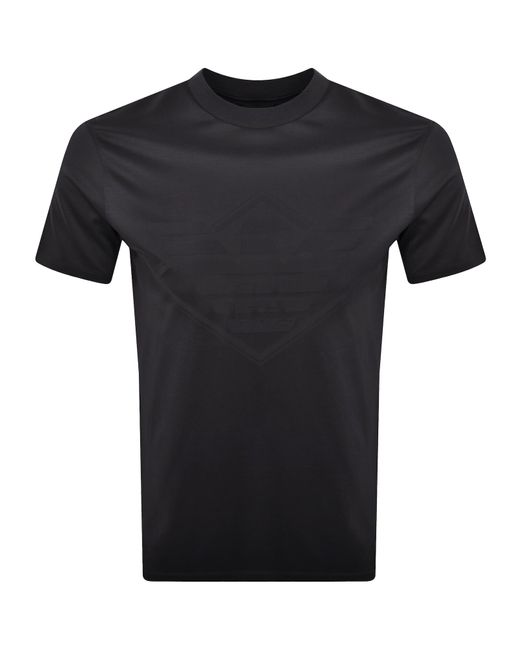 Armani Black Emporio Logo T Shirt for men