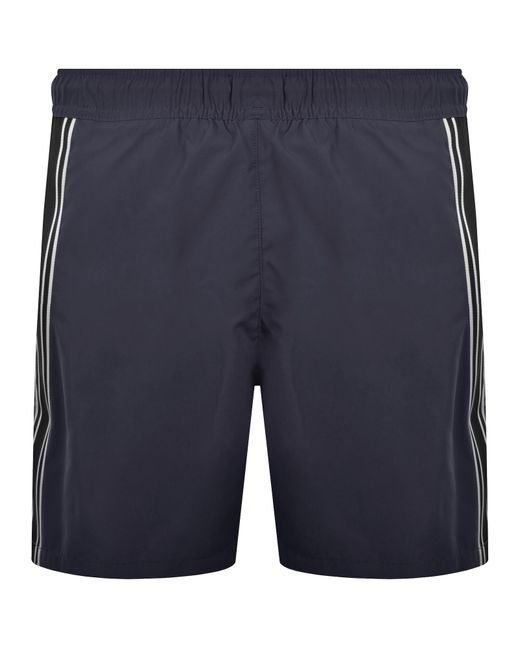 Armani Blue Emporio Boxer Swim Shorts for men