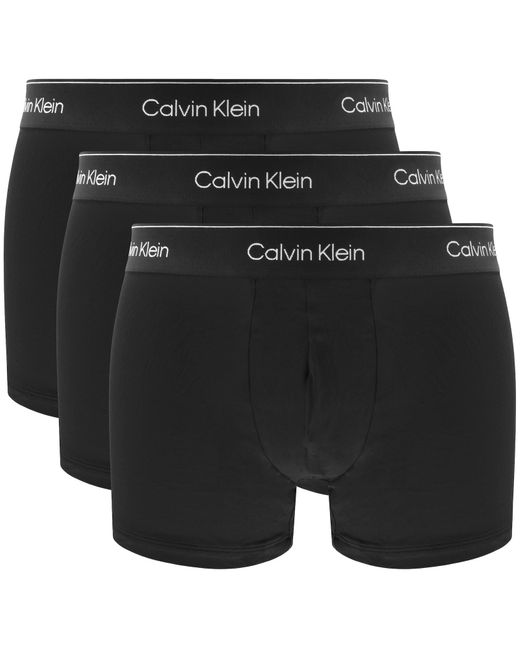 Calvin Klein Black Underwear 3 Pack Trunks for men
