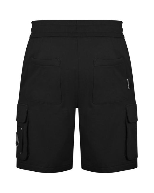 Moose Knuckles Black Hartsfield Cargo Shorts for men
