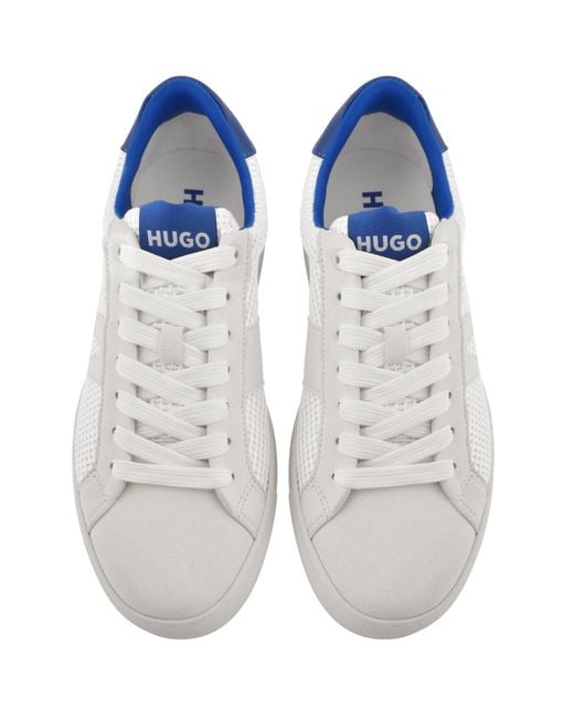 HUGO White Morrie Tennis Trainers for men