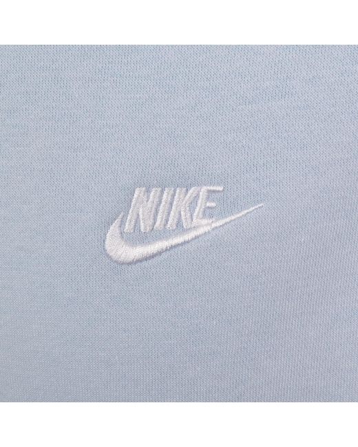 Nike Blue Crew Neck Club Sweatshirt for men