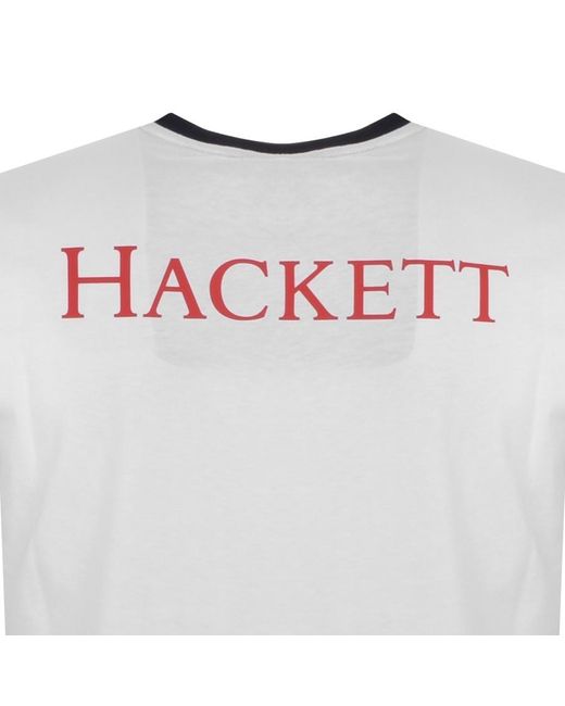 Hackett Cotton Crest Logo T Shirt in 