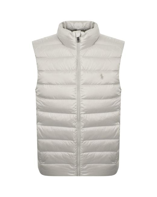 Ralph Lauren Gray Padded Gilet for men