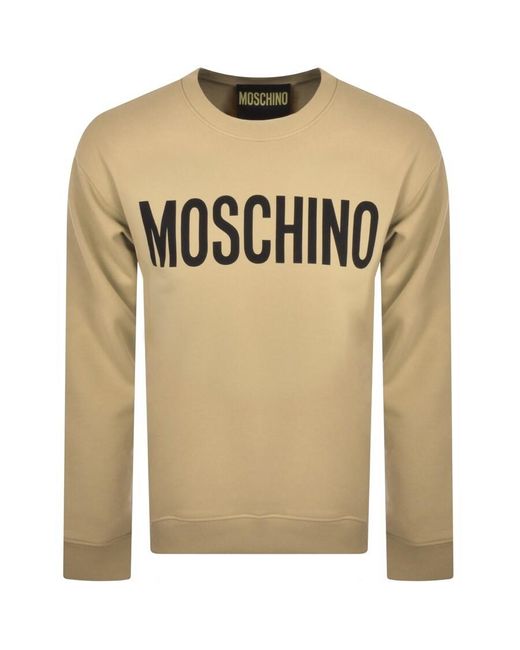 Moschino Natural Logo Sweatshirt for men