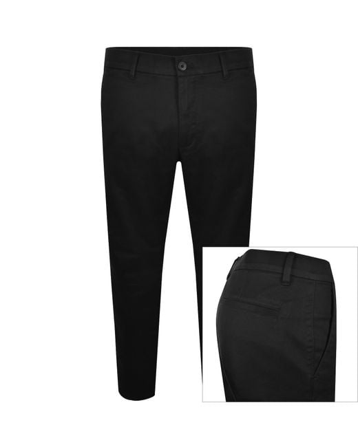 Calvin Klein Black Modern Twill Chinos for men