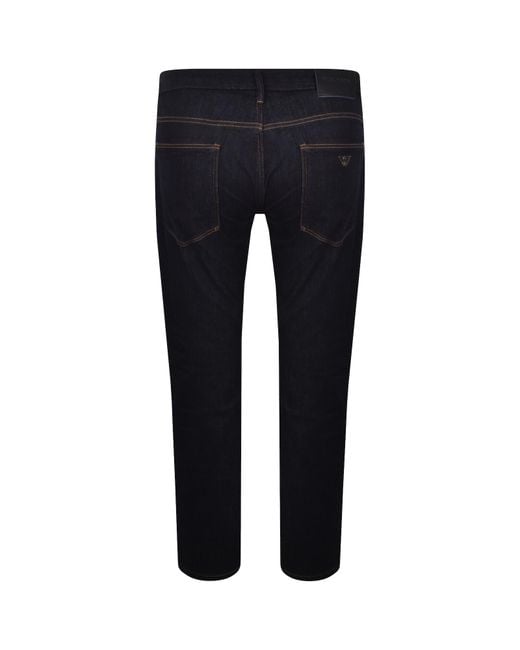 Armani Blue Emporio J45 Jeans Dark Wash for men