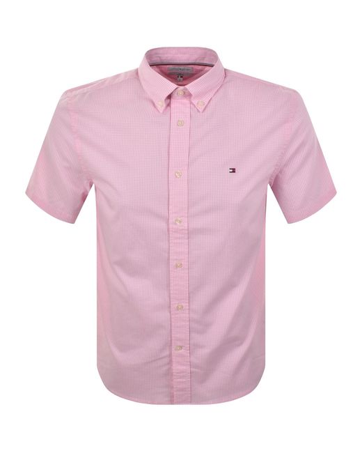 Tommy Hilfiger Pink Gingham Shirt for men