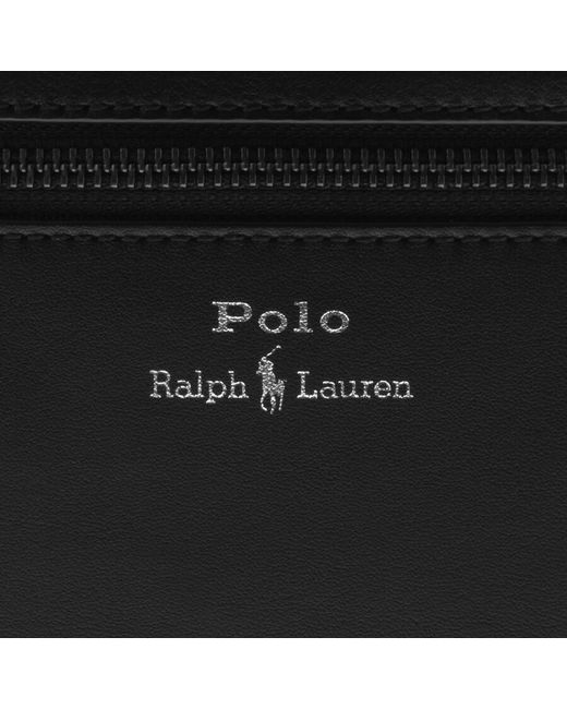 Ralph Lauren Black Leather Backpack for men