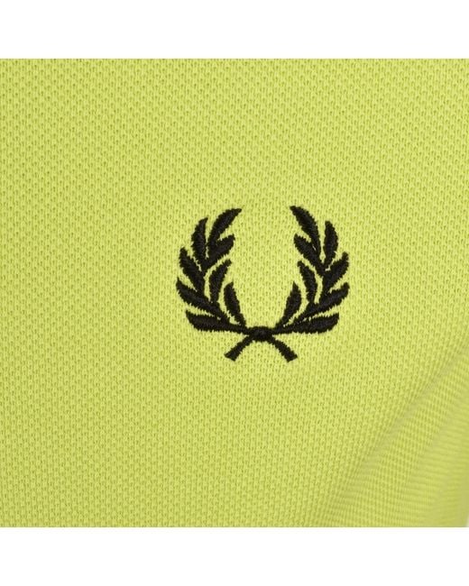 Fred Perry Green Twin Tipped Polo T Shirt for men