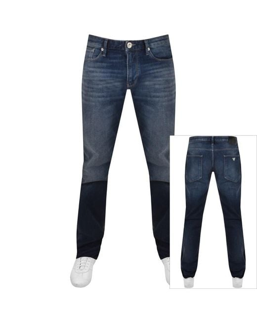 Armani Blue Emporio J06 Slim Jeans Dark Wash for men
