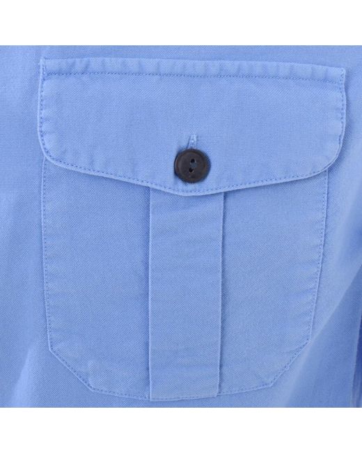 Ralph Lauren Blue Sport Overshirt for men