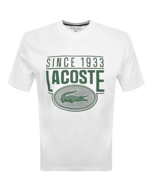 Lacoste Gray Logo T Shirt for men